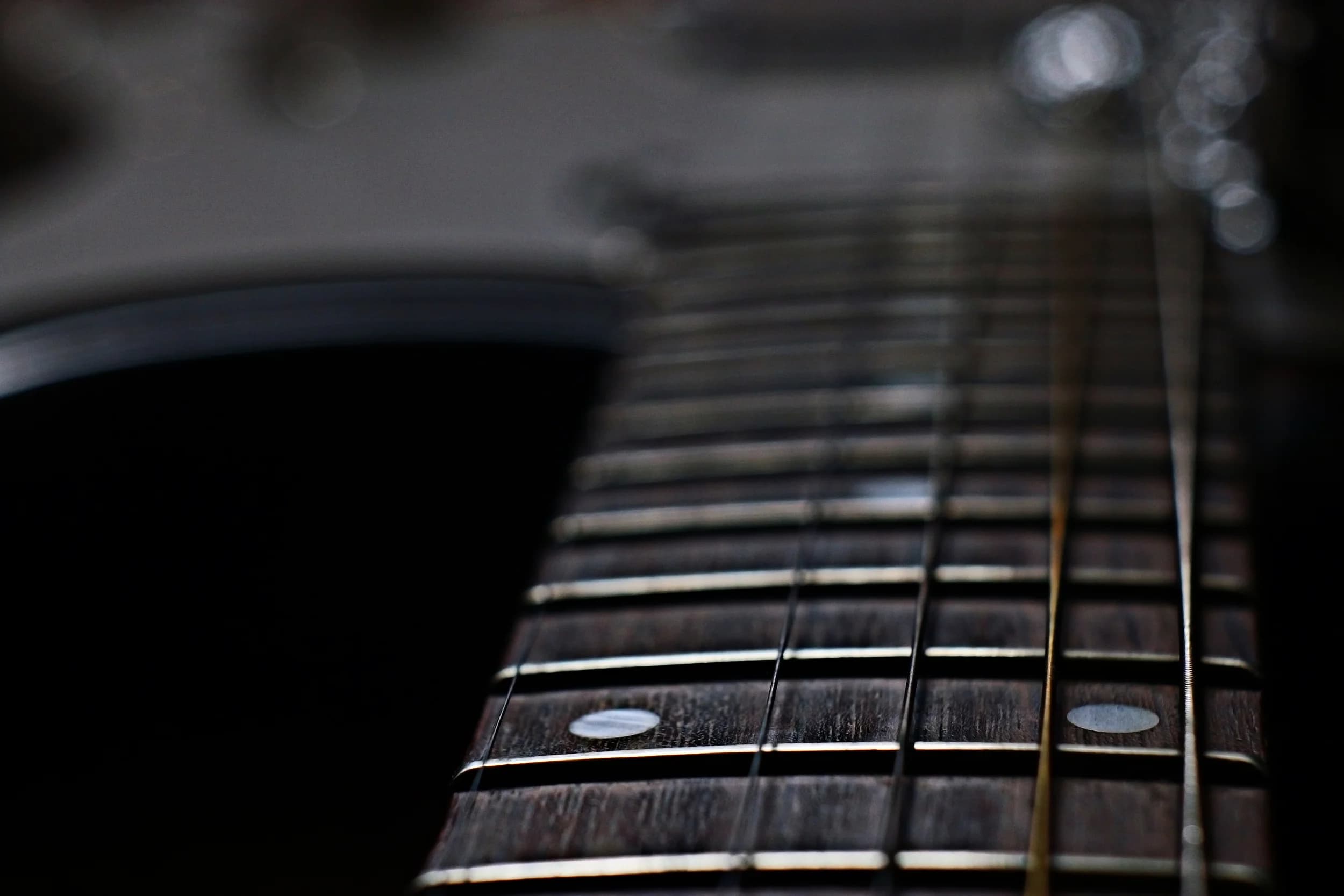 Guitar strings close-up — music technology by Zoundio